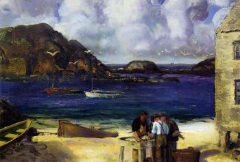 George Bellows : Harbor at Monhegan